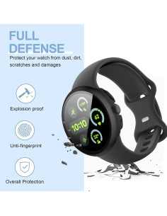 Funda Dura para Google Pixel Watch 3 41mm + Protector Vidrio 2