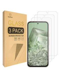 Protector de Pantalla Mr.Shield para Google Pixel 8a - Vidrio Templado 9H - Paquete de 3