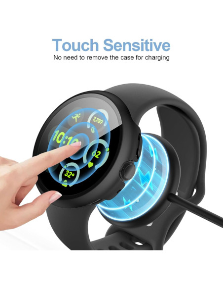 Funda Dura para Google Pixel Watch 3 41mm + Protector Vidrio