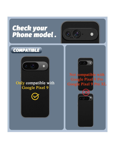 Protector de Lente de Cámara Orzero para Google Pixel 9 - Metal y Vidrio