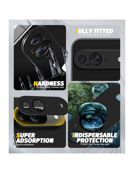 Protector de Lente de Cámara Orzero para Google Pixel 9 - Metal y Vidrio