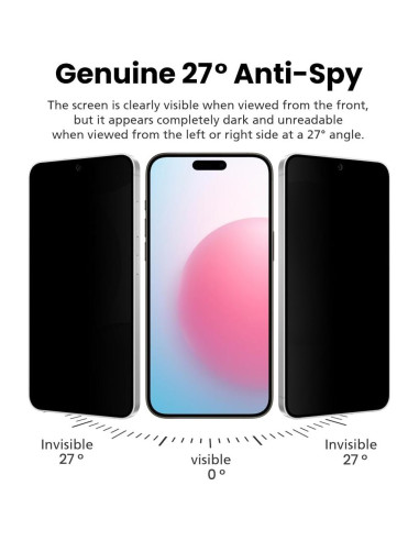 Protector de Pantalla Privado DIACUBE para Google Pixel 9 Pro XL - 2 Pack
