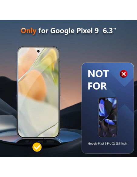Protector de Pantalla Privado JEHOO para Google Pixel 9 TPU