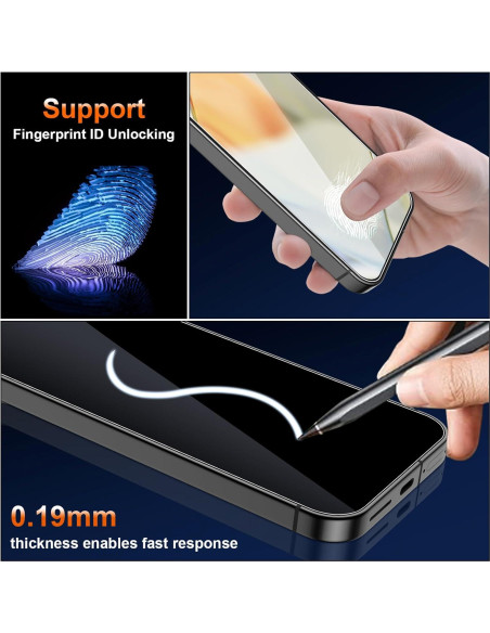 Protector de Pantalla Privado JEHOO para Google Pixel 9 TPU