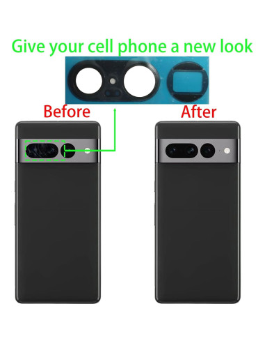 Cristal de Lente de Cámara Trasera Google Pixel 7 Pro con Adhesivo