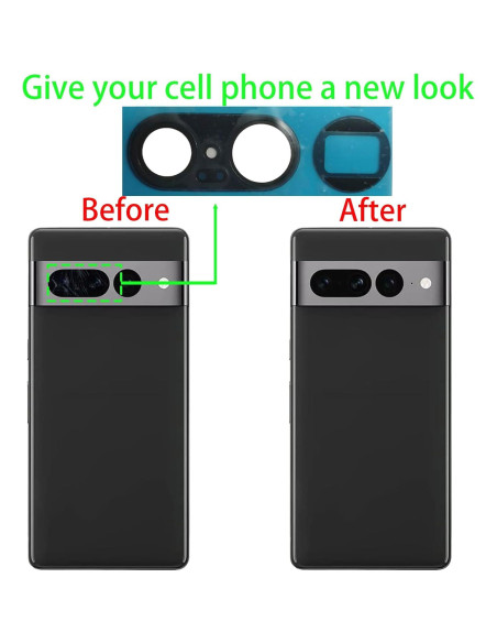 Cristal de Lente de Cámara Trasera Google Pixel 7 Pro con Adhesivo