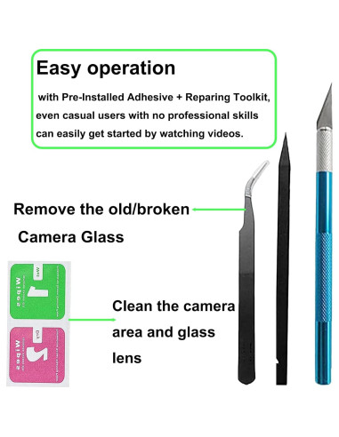 Cristal de Lente de Cámara Trasera Google Pixel 7 Pro con Adhesivo