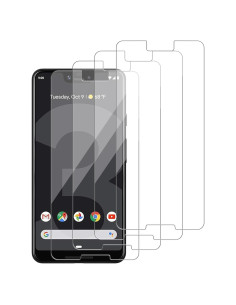 Paquete de 4 Protectores de Pantalla Vidrio Templado iCsapr para Google Pixel 3 XL