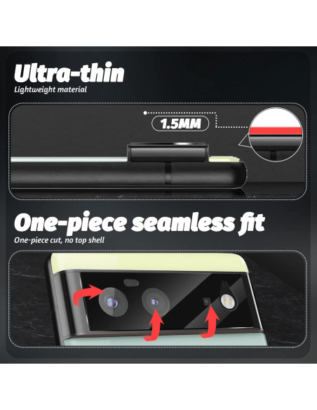 Protector de Lente de Cámara Orzero para Google Pixel 6 - Vidrio Templado HD