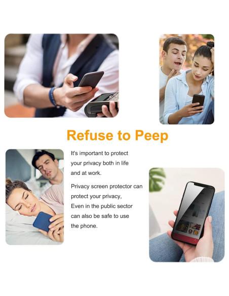 Paquete de 3 Protectores de Pantalla Privados Easges para Google Pixel 6A 9H