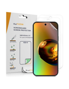 Protector de Pantalla kwmobile para Google Pixel 9a - 3X Películas Transparentes