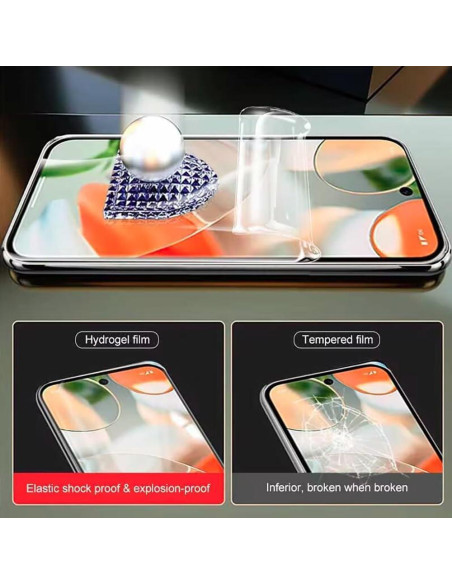 Paquete de 2 Protectores de Pantalla Hidrogel para Google Pixel 9a