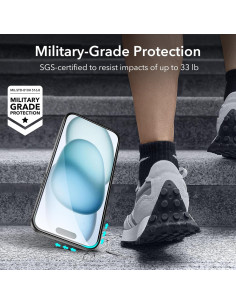 Protector de Pantalla ESR para iPhone 15 Plus - 3 Vidrio + 2 Lente 2