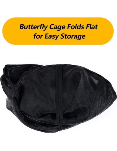 Jaula Plegable para Mariposas Monarca Restcloud 38x38x76cm