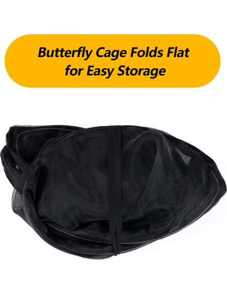 Jaula Plegable para Mariposas Monarca Restcloud 38x38x76cm