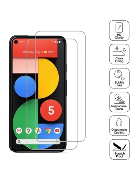 Protector de Pantalla Vidrio Templado HYGAMOCC Google Pixel 5 9H