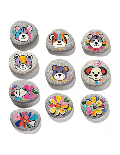 10 Rocas para Pintar WXOIEOD 5-7 cm Piedras Naturales Decorativas