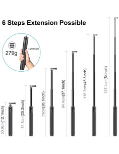 Palo de Selfie Extensible y Trípode YicDofu 140cm 2-en-1 2