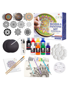 Kit de Pintura Mandala XOXO CraftN 67 Piezas con Acrílicos