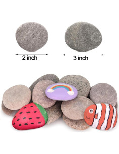 10 Rocas para Pintar WXOIEOD 5-7 cm Piedras Naturales Decorativas 2