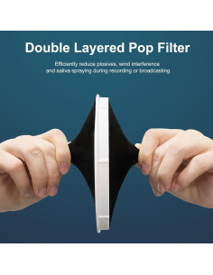 Bola de Aislamiento de Micrófono Marisflo con Filtro Antipop 2