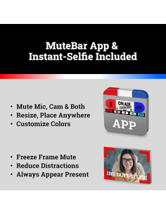 Micrófono USB On Air Warning OAW-MS001 con Botón de Silencio 2