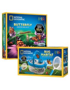 Kit de Crecimiento de Mariposas y Captura de Insectos National Geographic