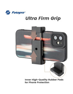 Soporte de trípode para teléfono Fotopro SJ-98 Metal Negro 2