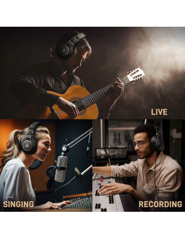 Kit de Micrófono Inalámbrico MAONO AI DM40 + Auriculares MH700