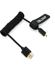 Cable HDMI 2.1 8K 48Gbps ZBLZGP Trenzado Negro 30cm 2