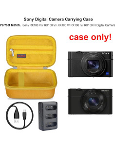 Funda de Transporte Elonbo para Cámara Sony RX100 - Amarillo 2
