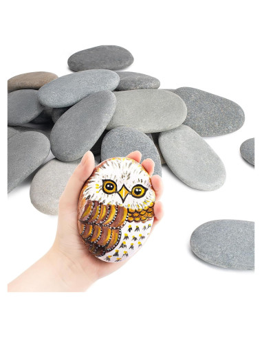 15 Rocas Grandes para Pintar Simetufy 10-12.7 cm DIY