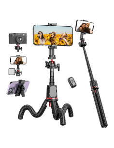 Trípode Flexible WAAO para Selfie y Video - Extensible 162.6 cm