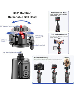 Trípode Flexible WAAO para Selfie y Video - Extensible 162.6 cm 2