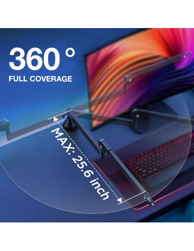 Brazo de Micrófono InnoGear MU-LP26 Ajustable con 2 Cables XLR 1.8m