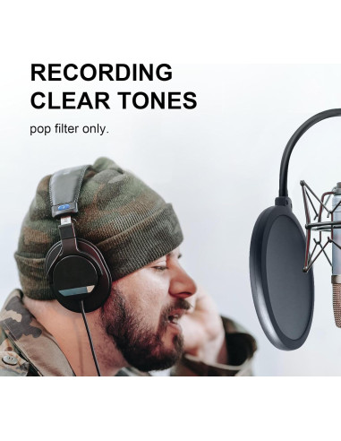 Filtro Pop Doble Capa para Micrófono Blue Yeti - YT001