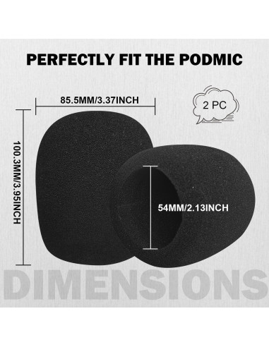 Filtro de espuma para micrófono Rode PodMic NT1-A NT-USB NT2-A