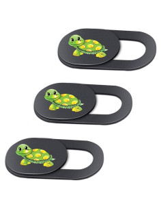 Paquete de 3 Cubiertas de Cámara Web Emoonland Tortuga