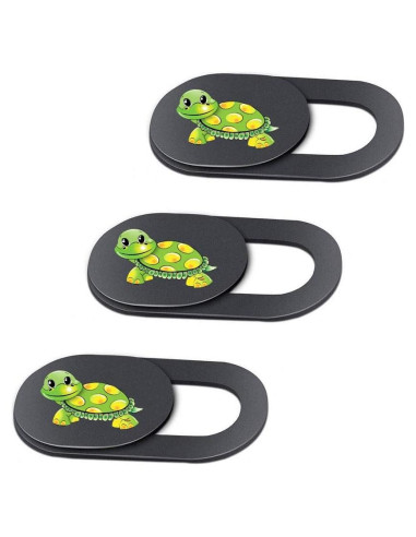 Paquete de 3 Cubiertas de Cámara Web Emoonland Tortuga