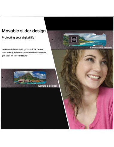 Cubierta deslizante para webcam Worldbnr - Protección de privacidad