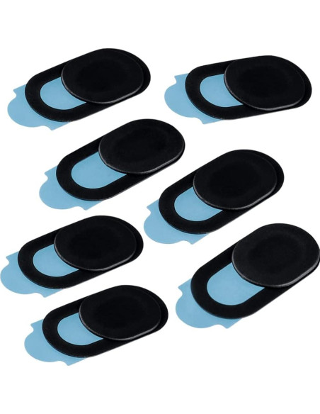 50 Piezas Cubierta Deslizante de Webcam Eyech 0.7mm Negra