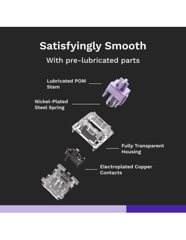 Interruptores Mako Ultraligeros Glorious 110 PCS Táctiles RGB