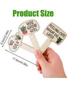 15 Marcadores de Plantas de Madera PEUTIER 11.6x6.2cm 2