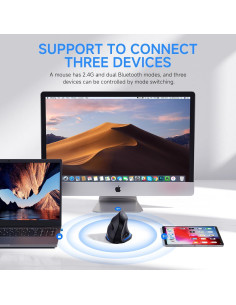 Mouse Inalámbrico Ergonómico ECHTPower F35B Vertical Bluetooth 2