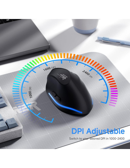 Mouse Inalámbrico Ergonómico ECHTPower F35B Vertical Bluetooth