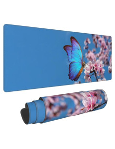 Alfombrilla de Ratón XL DORKEIXIA Floral 80x30cm Antideslizante