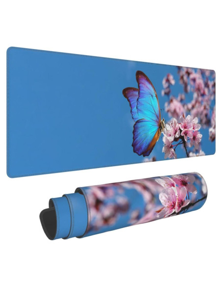 Alfombrilla de Ratón XL DORKEIXIA Floral 80x30cm Antideslizante