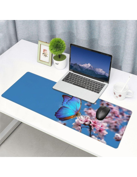 Alfombrilla de Ratón XL DORKEIXIA Floral 80x30cm Antideslizante