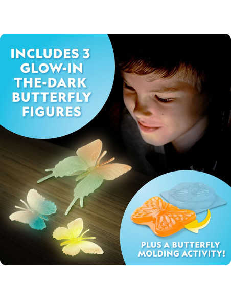 Kit de Crecimiento de Mariposas National Geographic - Incluye Vale para 5 Orugas