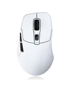 Ratón Gaming Inalámbrico KYSONA, 24000 DPI, Ergonómico, Blanco